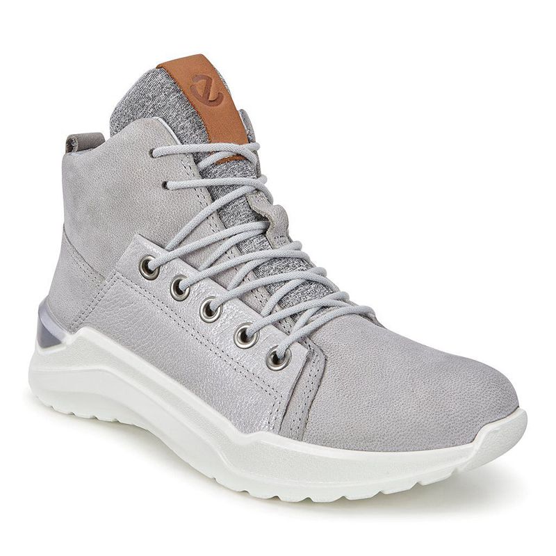 Kids Ecco Intervene - Boots Grey - India UTNXQY107